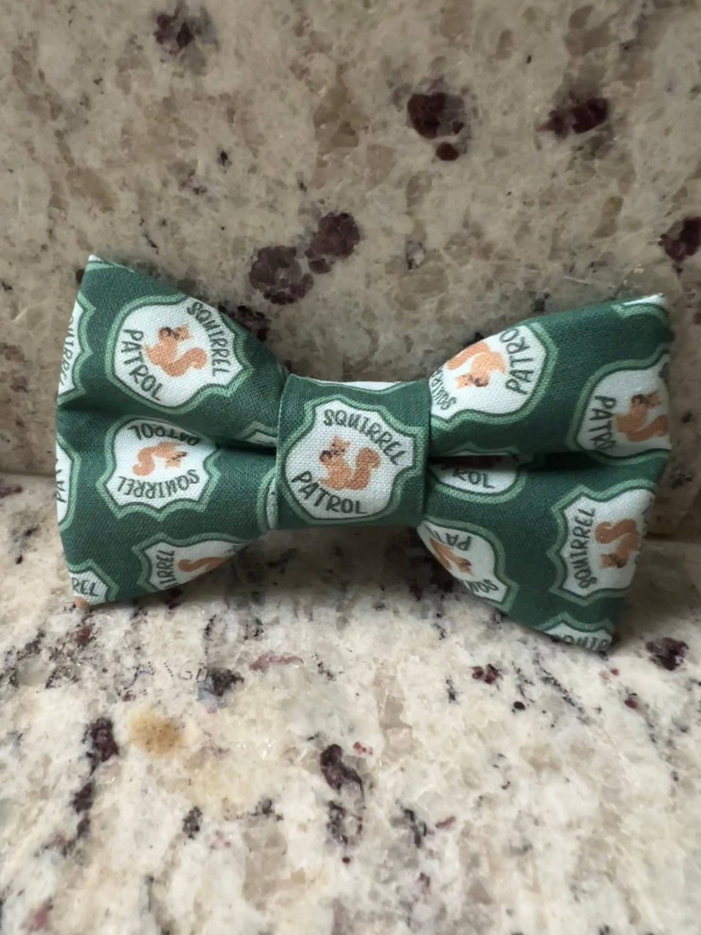 Baylor's Bow Ties - Squirrel Patrol Pet Bow Tie, Cute dog bow tie 