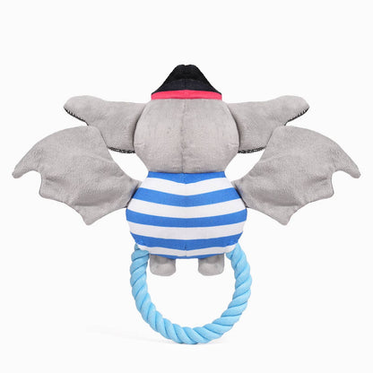 Hugsmart Products Inc - HugSmart Pet - Howloween Night | Pirate Bat - Dog Rope Toy