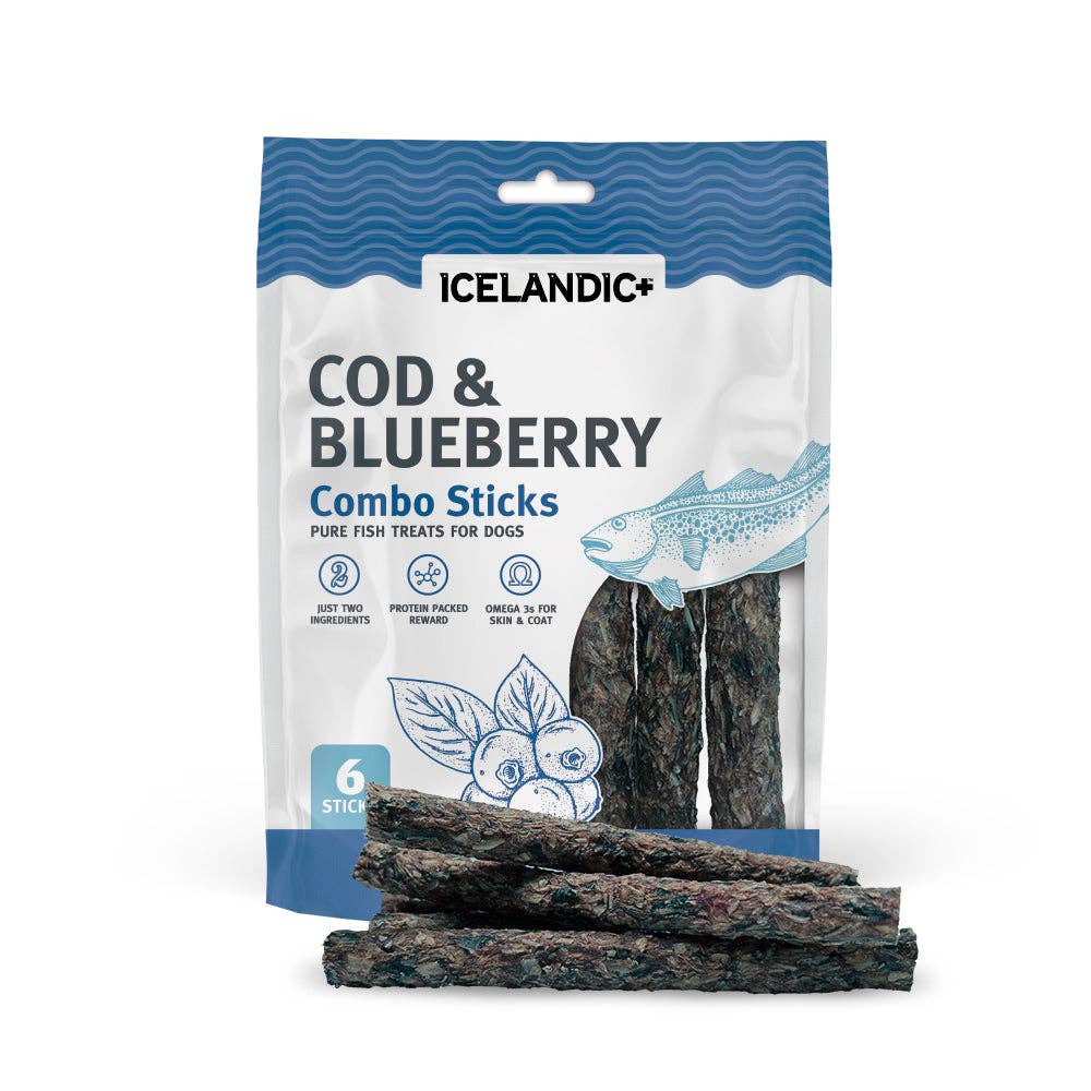 Icelandic+ - Cod & Blueberry Combo Sticks For Dogs