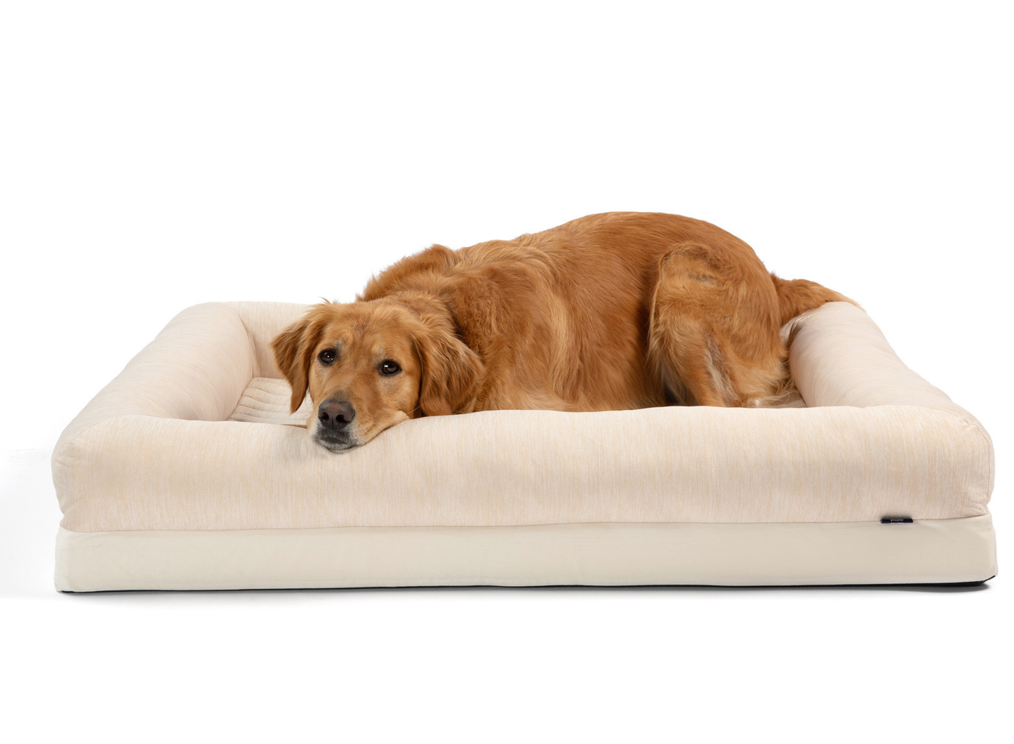 PupChill™ Cooling 4-Bolster Dog Bed - Arctic Sand - Doot's Pet LLC Collars For A Cause