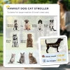 One-Click Foldable Stroller for Large Medium Small Dogs, Pet, Cats with Storage - Doot's Pet LLC Collars For A Cause