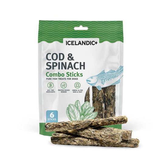 Icelandic+ - Cod & Spinach Combo Sticks For Dogs