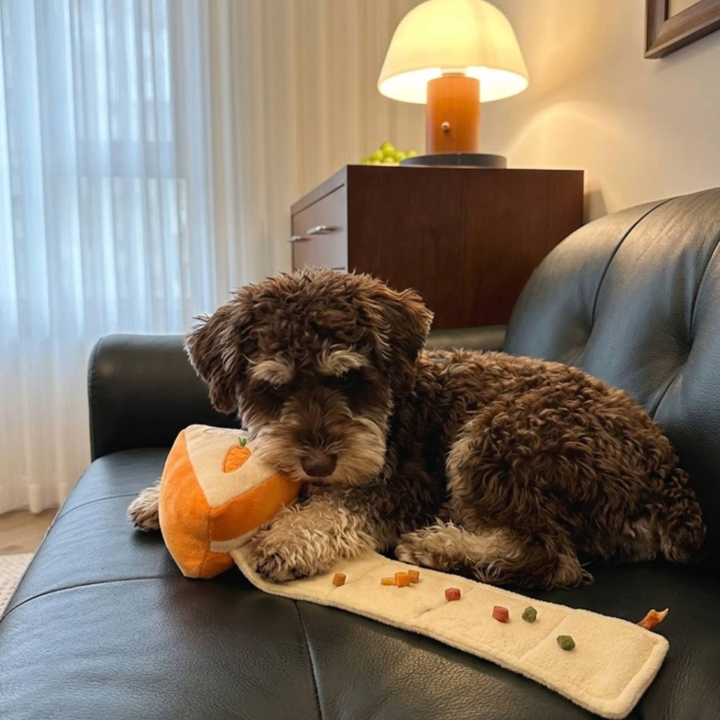 CHEWFFON - CHEWFFON Carrot Cake Enrichment Dog Puzzle Toy