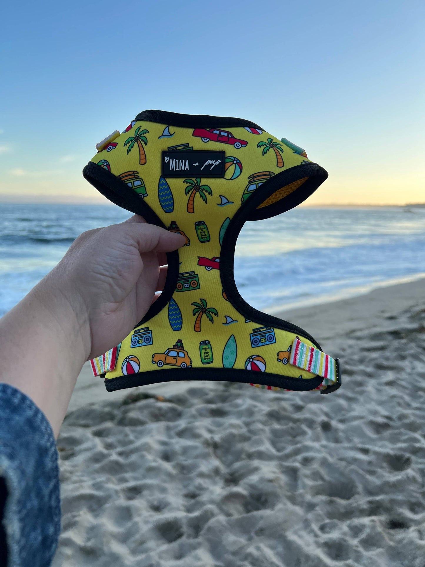 Mina + Pup - The Beach Bum Adjustable Dog or Cat Harness