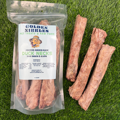 Doot's Chew Bar - Golden Nibbles - Duck Neck - Freeze-Dried Treat/Chew for Dogs