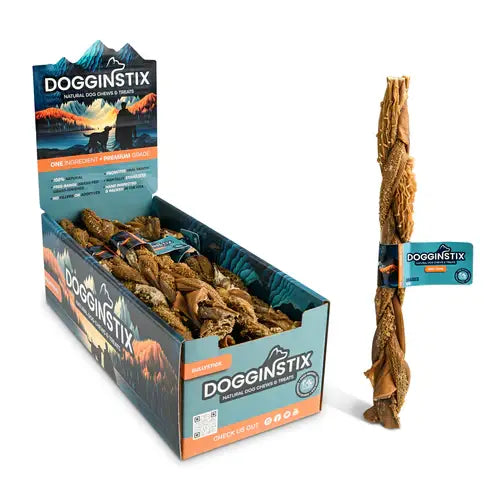 Doot's Chew Bar - Dogginstix - 12" Braided Beef Tripe Sticks