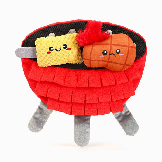 Hugsmart Products Inc - Oriland Pet - Beach Daze | BBQ Grill - Dog Plush Toy
