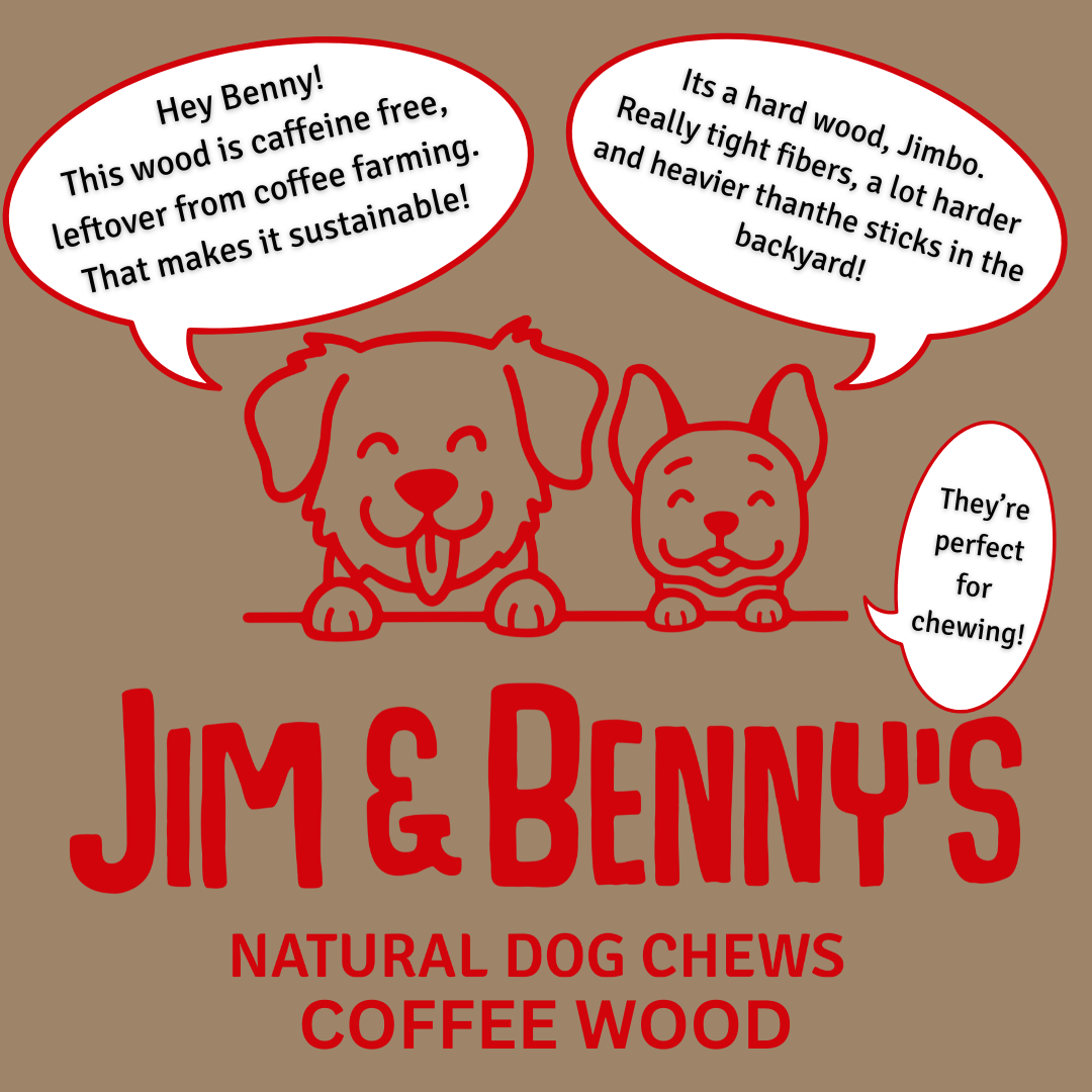 Doot's Chew Bar - Jim and Benny's - Coffee Wood Chews for Dogs