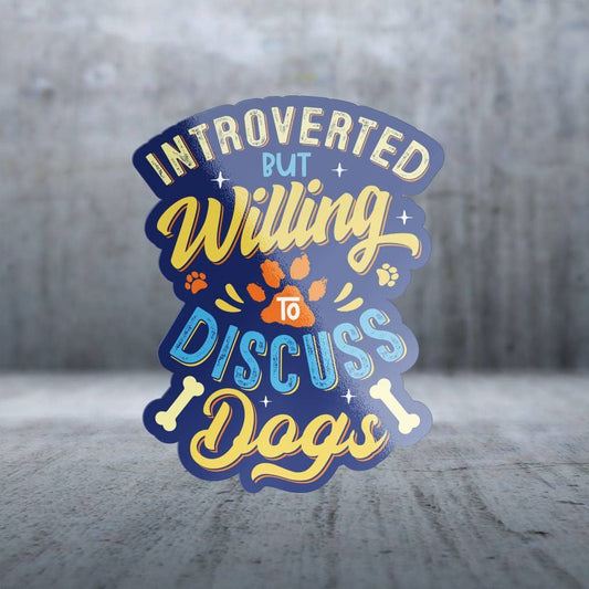 Two Feet Treats - Introverted Dog Lover - Sticker