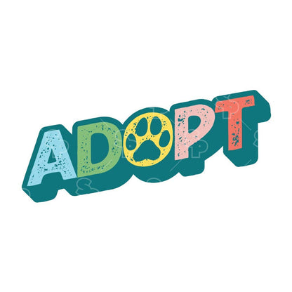 Two Feet Treats - Adopt a Friend - Sticker