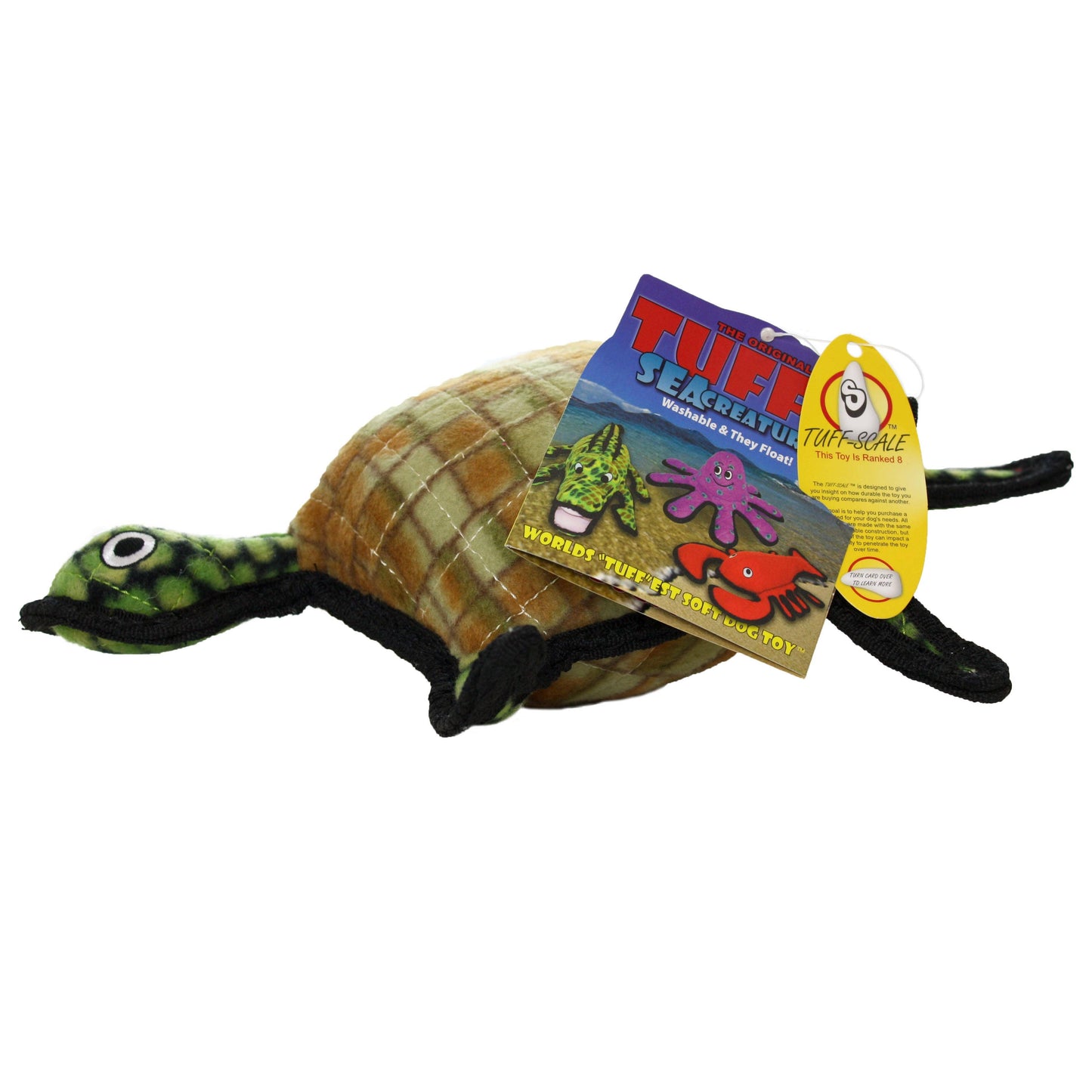 Tuffy Dog Toys - VIP Products - Tuffy Ocean Turtle, Tough, Durable Dog Toy - Doot's Pet LLC Collars For A Cause