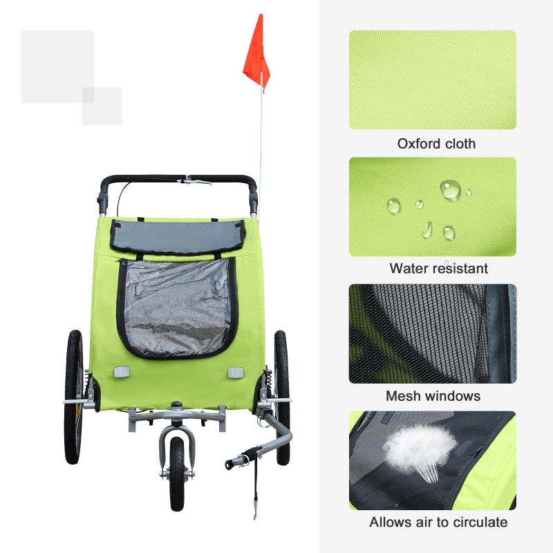 Pet Dog Bicycle Trailer Jogger with Suspension