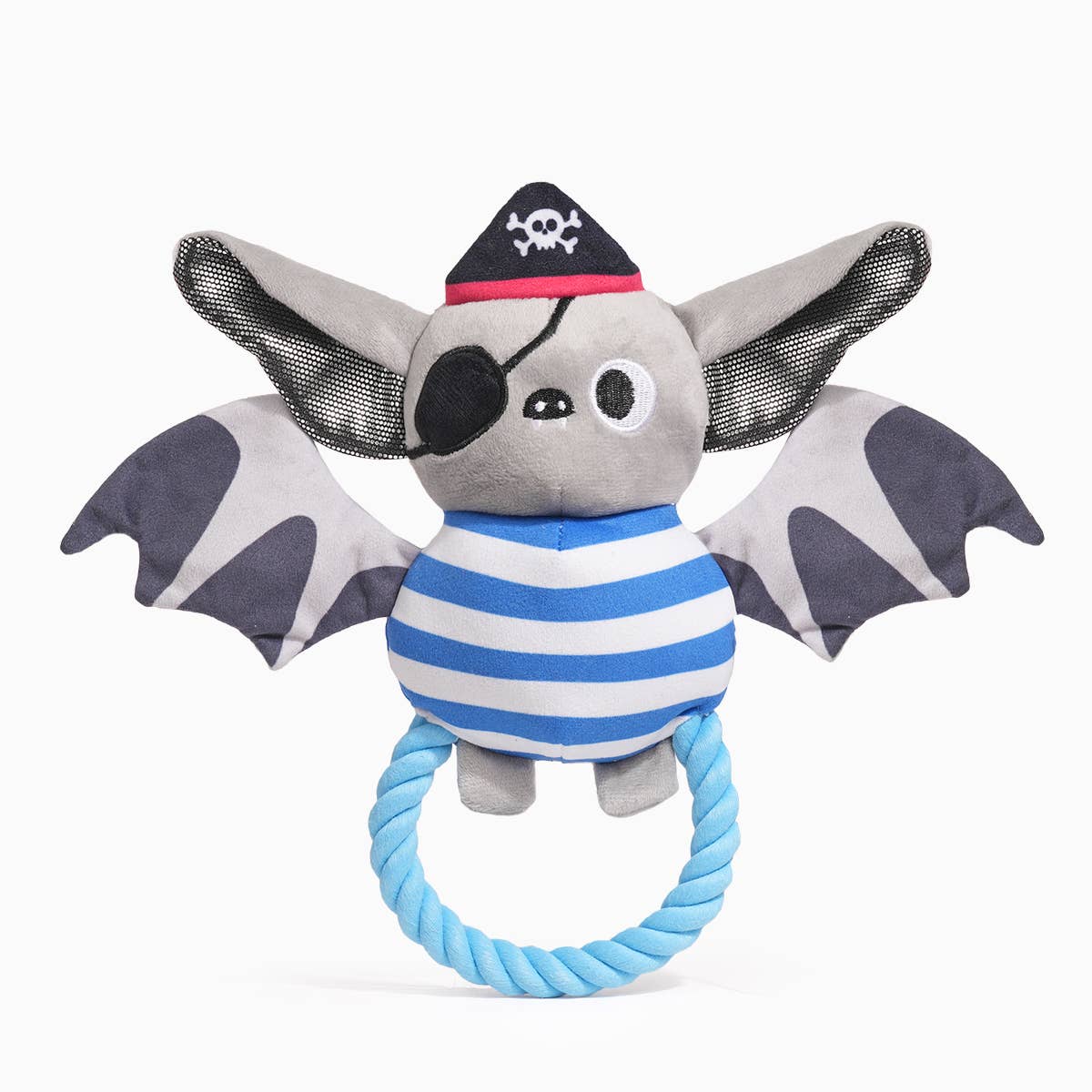 Hugsmart Products Inc - HugSmart Pet - Howloween Night | Pirate Bat - Dog Rope Toy