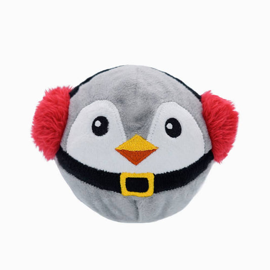 Hugsmart Products Inc - HugSmart Pet - Happy Woofmas | Penguin - Dog Ball Toy