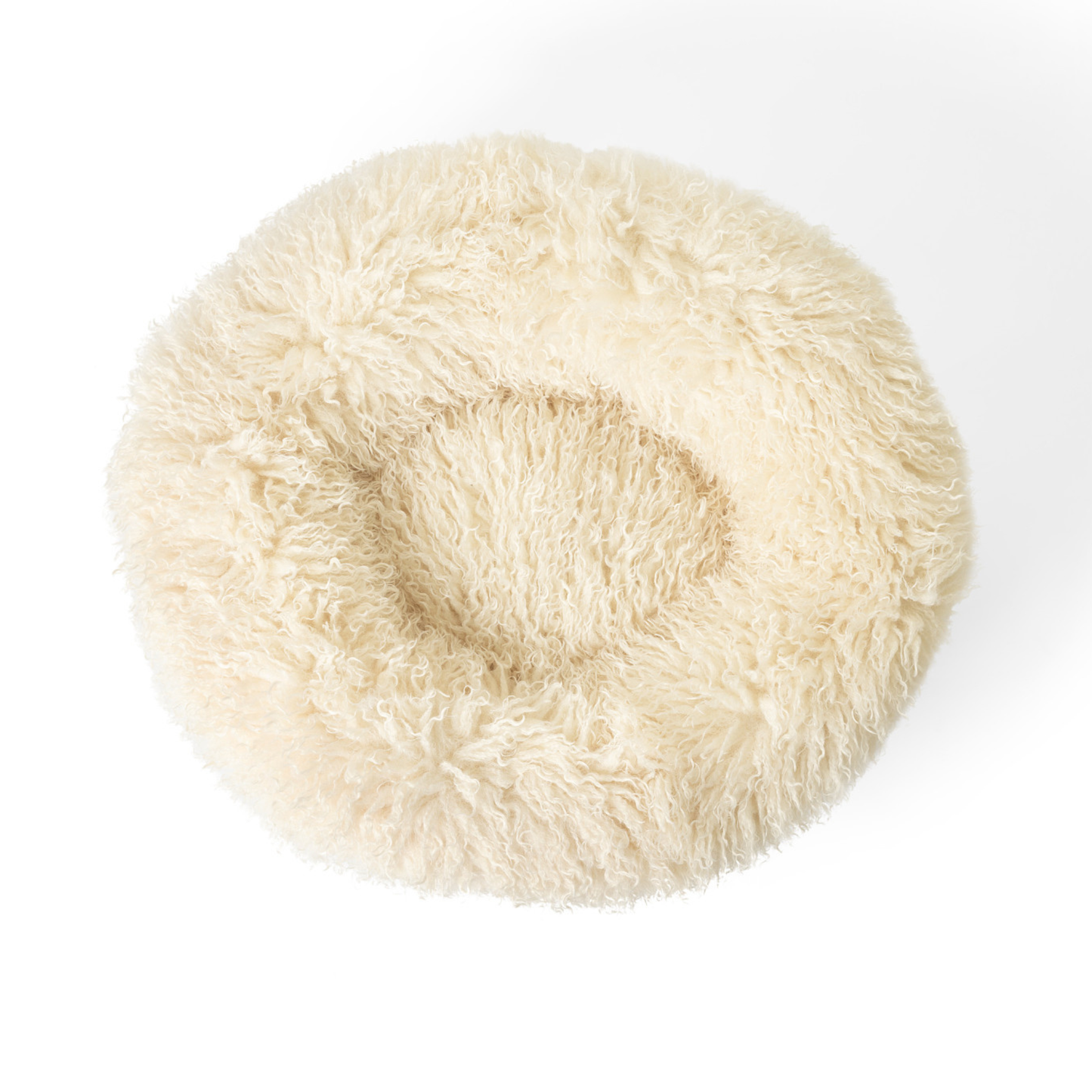 PupPouf™ Luxe Faux Fur Donut Dog Bed - Plush Sheep Ivory - Doot's Pet LLC Collars For A Cause