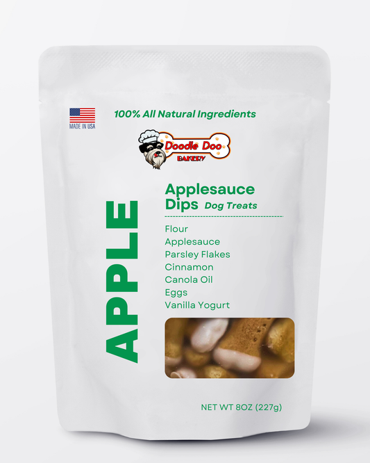 Homemade Dog Treats - 🍏 Applesauce Dips Treat 1/2lb 🍦 - Doot's Pet LLC Collars For A Cause