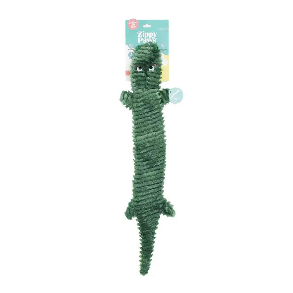ZippyPaws Rope Reptilez Alligator Dog Rope Toy