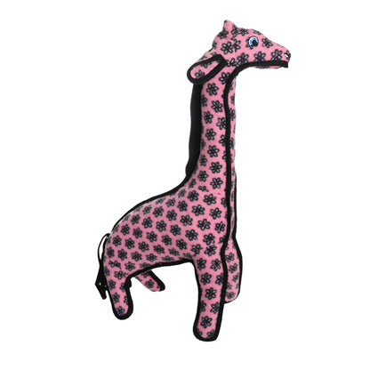 Tuffy Dog Toys - VIP Products - Tuffy Zoo Giraffe Pink, Tough, Durable Dog Toy