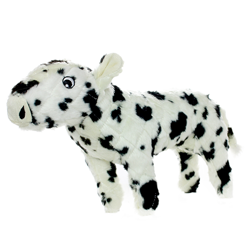 Tuffy Dog Toys - VIP Products - Mighty Farm Cow, Plush, Squeaky Dog Toy