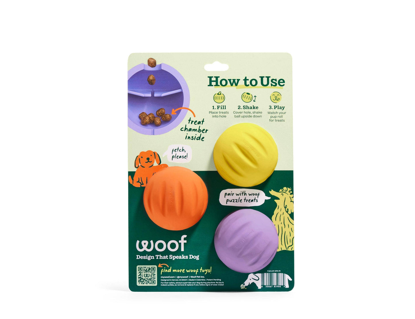 Woof - FlyBall 3 Pack