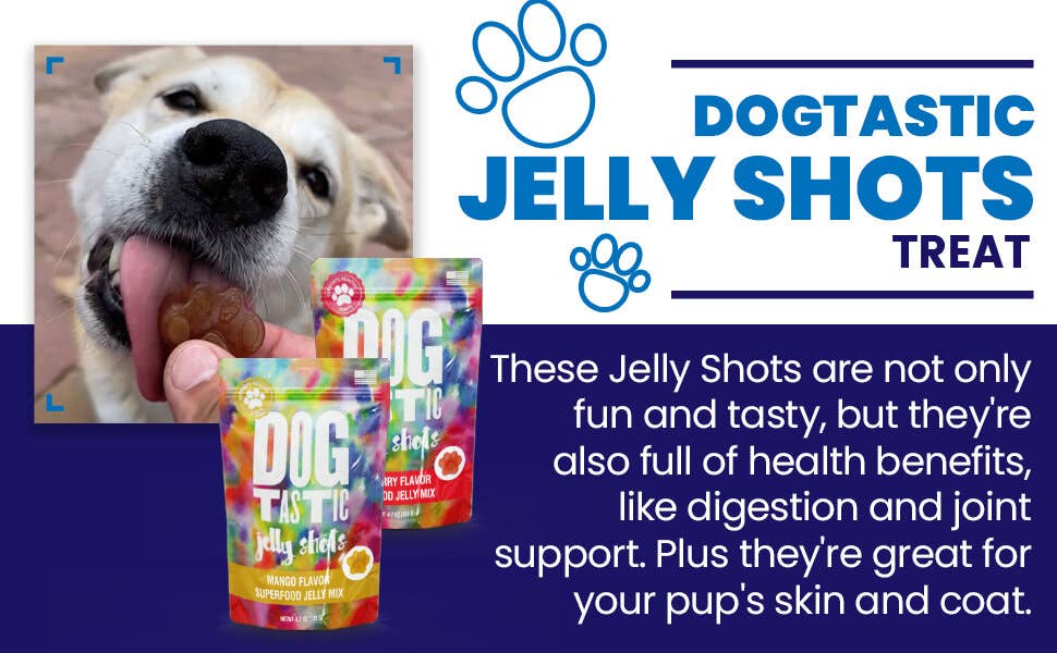 SodaPup Dog Toys - Dogtastic Jelly Shots Silicone Mold - Paw Shape - Doot's Pet LLC Collars For A Cause
