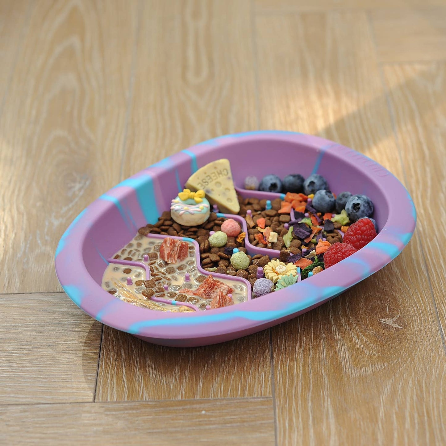 CHEWFFON - CHEWFFON Interactive Dog Lick Bowl-Blueberry Large