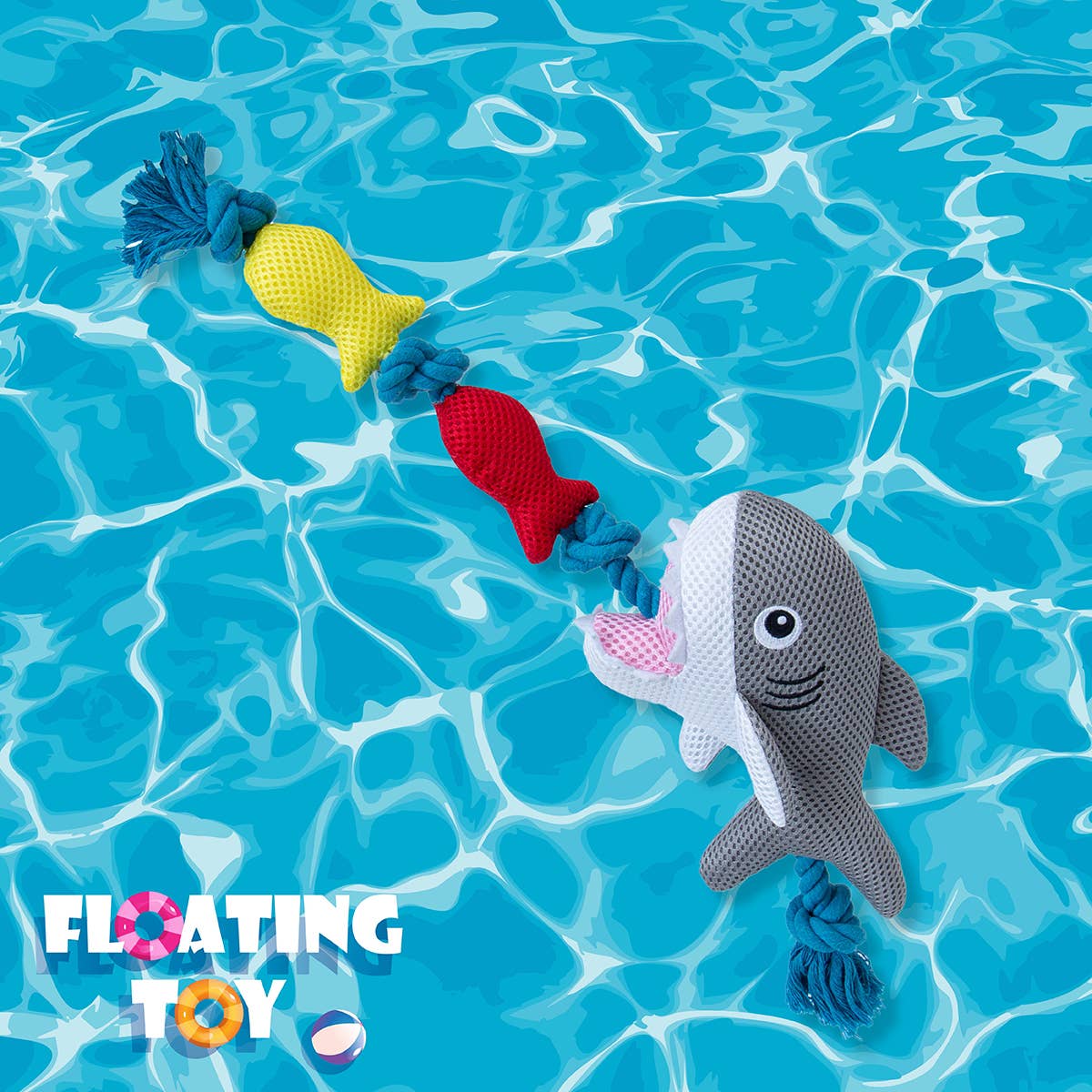 Original Territory - Territory Shark Floating Tug Toy for Dogs - Doot's Pet LLC Collars For A Cause