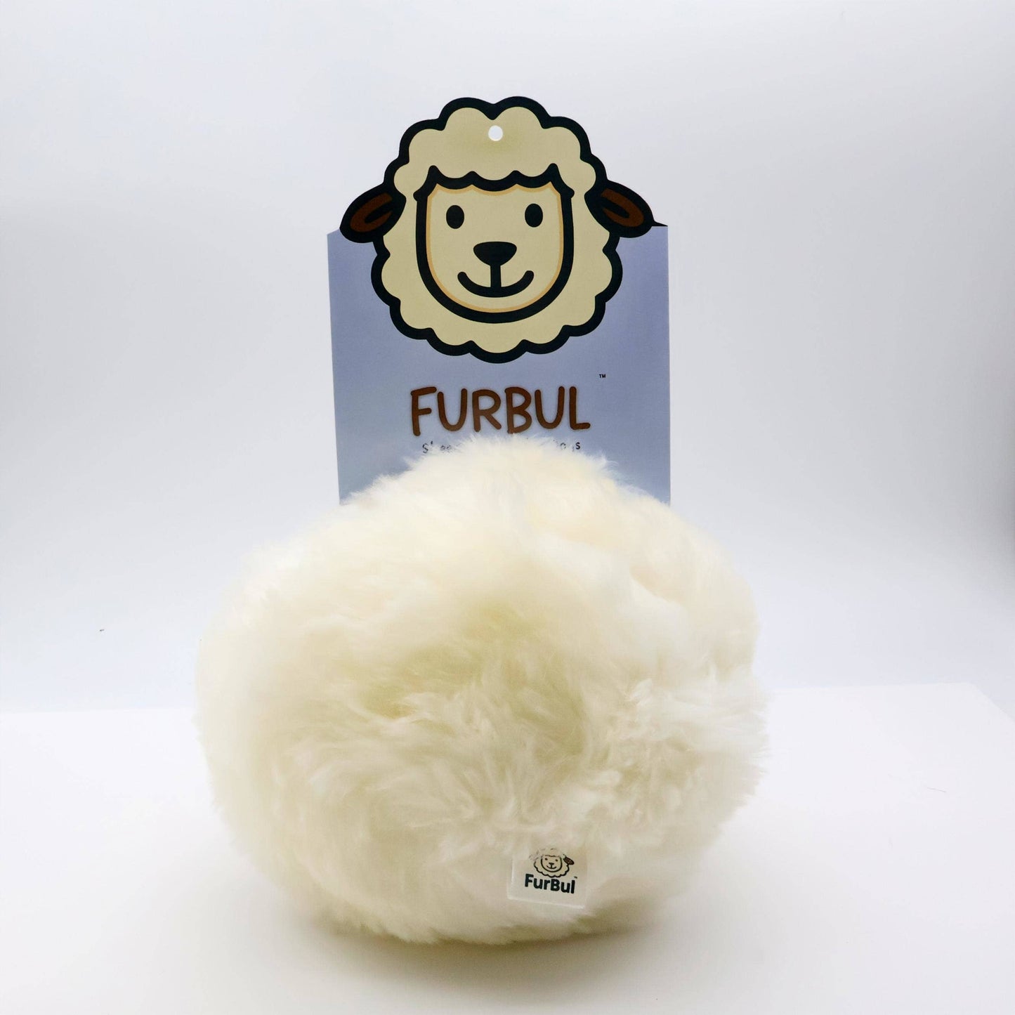 Herders Choice - Furbul   Real Sheep Fur Cuddle Ball for Dogs and Cats