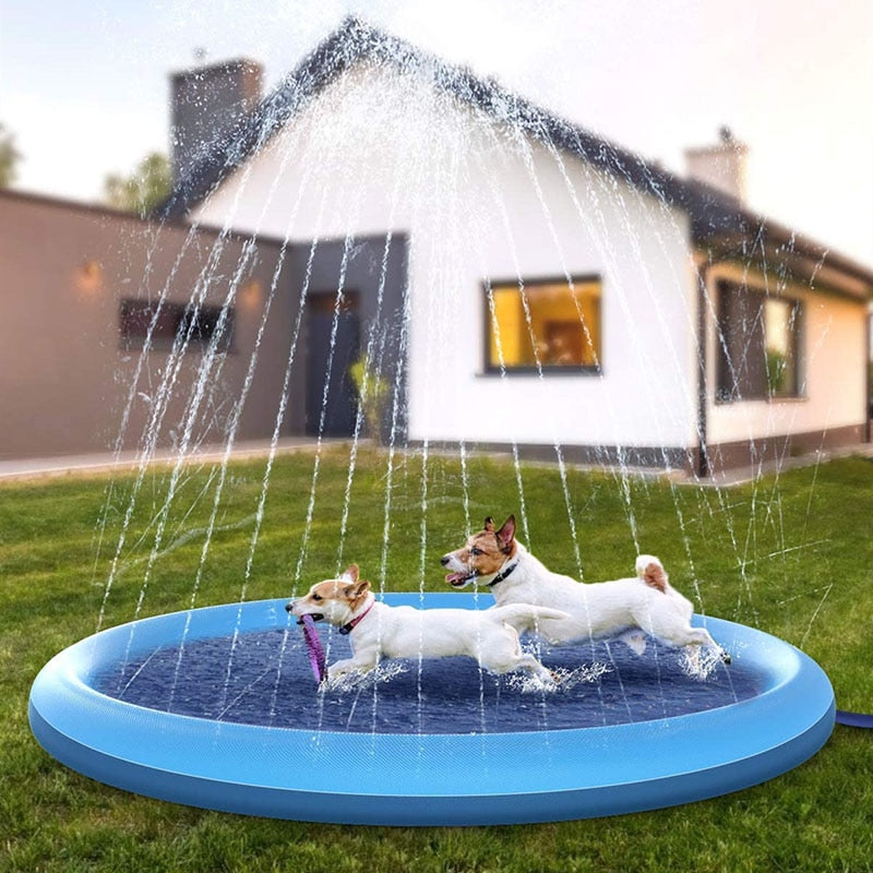Pet Dog Sprinkler Pad Play Cooling Mat - Doot's Pet LLC Collars For A Cause