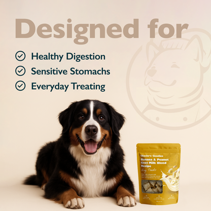 Glacier's Goodies - Goat Milk Dog Treats – Banana & Peanut (7oz)
