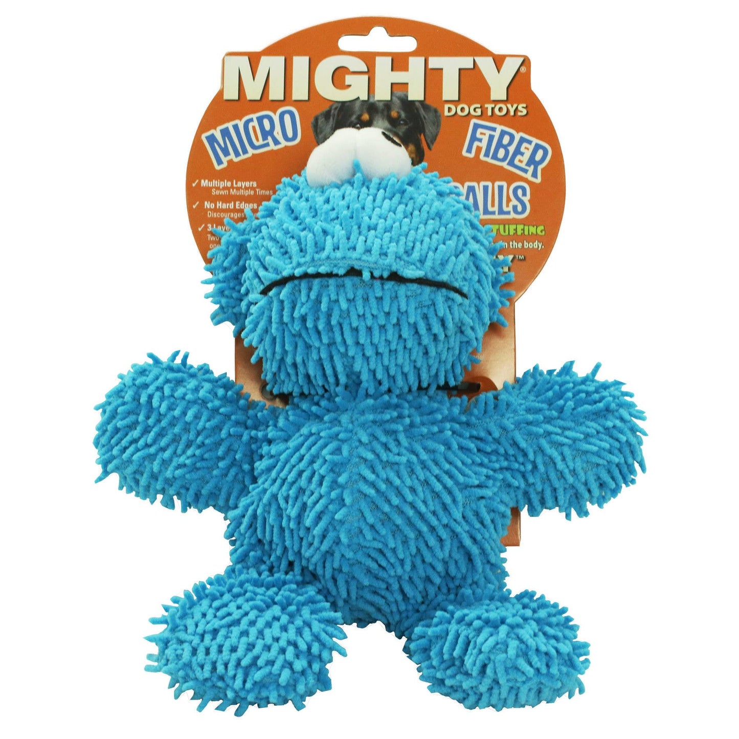 Tuffy Dog Toys - VIP Products - Mighty Microfiber Ball Med Monster, Durable, Squeaky Dog Toy - Doot's Pet LLC Collars For A Cause