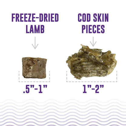 Icelandic+ - Land & Sea Cod Skin & Freeze-Dried Lamb Treats for Dogs