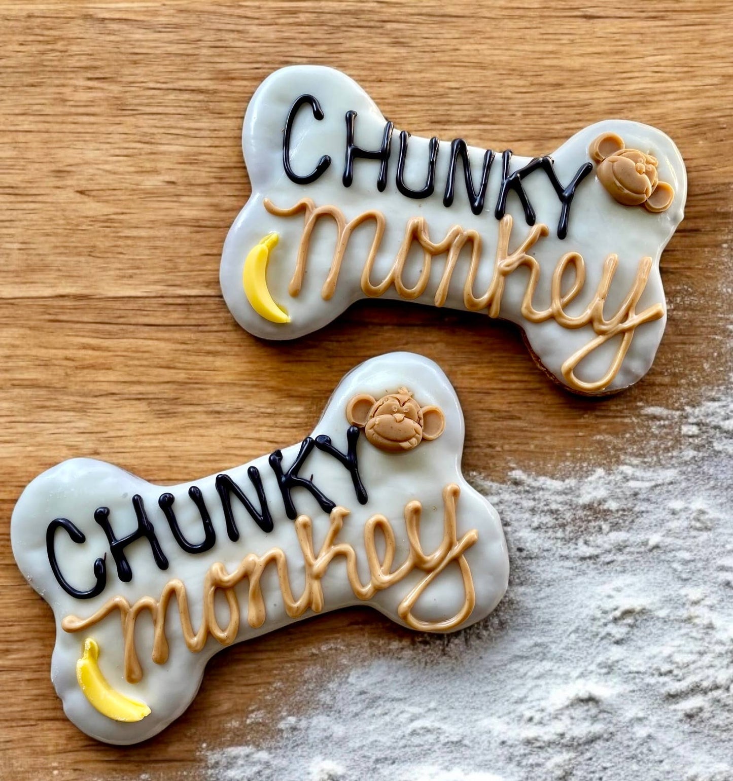 YumYum4DOGS - 6 inch Chunky Monkey Bone dog treat- Single - Doot's Pet LLC Collars For A Cause