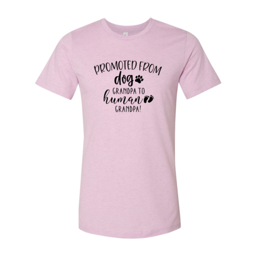 Promoted From Dog Grandpa to Human Grandpa T-Shirt