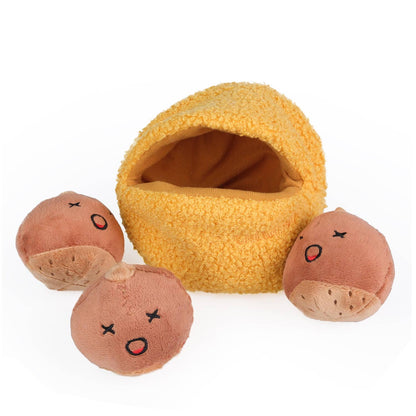 CHEWFFON - CHEWFFON Chestnut Hide & Seek Squeaky Dog Toy