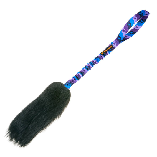 Tug-E-Nuff - WondaBaa Sheepskin Bungee Tug | Tug Toys | Tug-E-Nuff - Purple Pattern