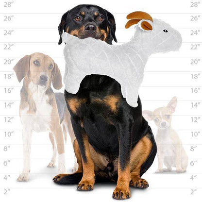 Tuffy Dog Toys - VIP Products - Mighty Farm Goat, Plush, Squeaky Dog Toy - Doot's Pet LLC Collars For A Cause