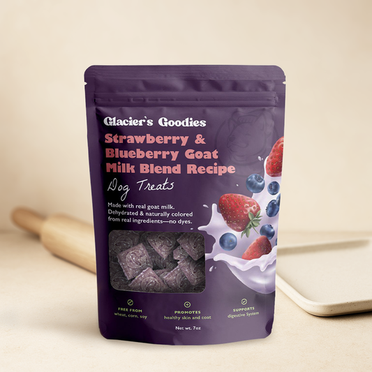 Glacier's Goodies - Goat Milk Dog Treats – Strawberry & Blueberry (7oz)