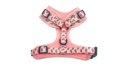 Mina + Pup - Pink Pupshake Adjustable Dog or Cat Harness