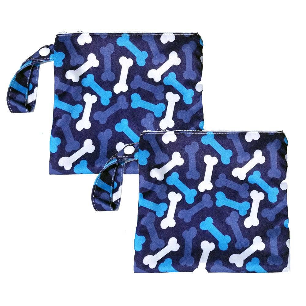 Yucky Puppy - Yucky Puppy Dog Poop Bag Holders-- Blue or Pink/Purple Bone (Set of 2)--TWO SIZES
