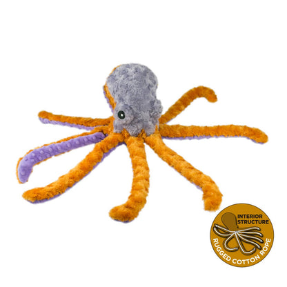 Tall Tails - Plush Octopus with Squeaker Dog Toy - 14"