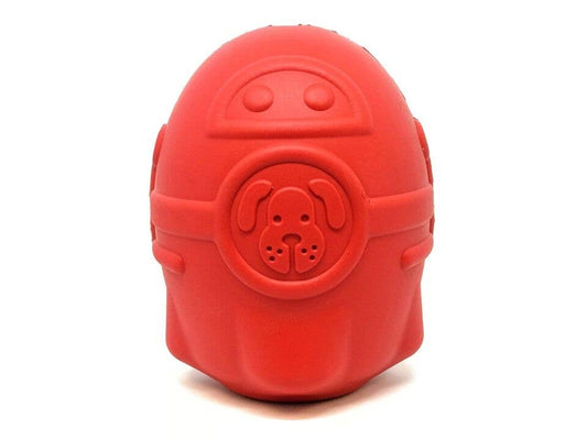 SodaPup - Spotnik Rocketman - Chew Toy - Treat Dispenser - Large - Red