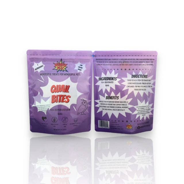 Wonder Petz Treats - Quail Bites - Doot's Pet LLC Collars For A Cause