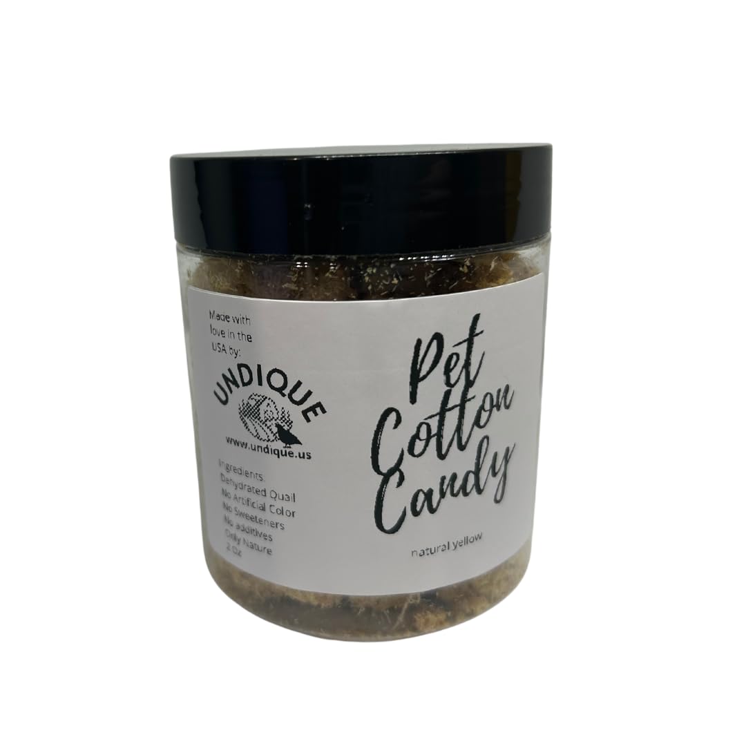 Pet Cotton Candy - Quail All Natural Protein-Rich Fluffy Treat for All Pets, one Ingredient only pet Treat and Food Topper for picky Eaters or gourmets. Made from Premium Quail Meat - Doot's Pet LLC Collars For A Cause