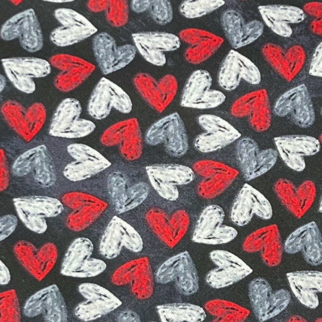Scribble Hearts Bandana