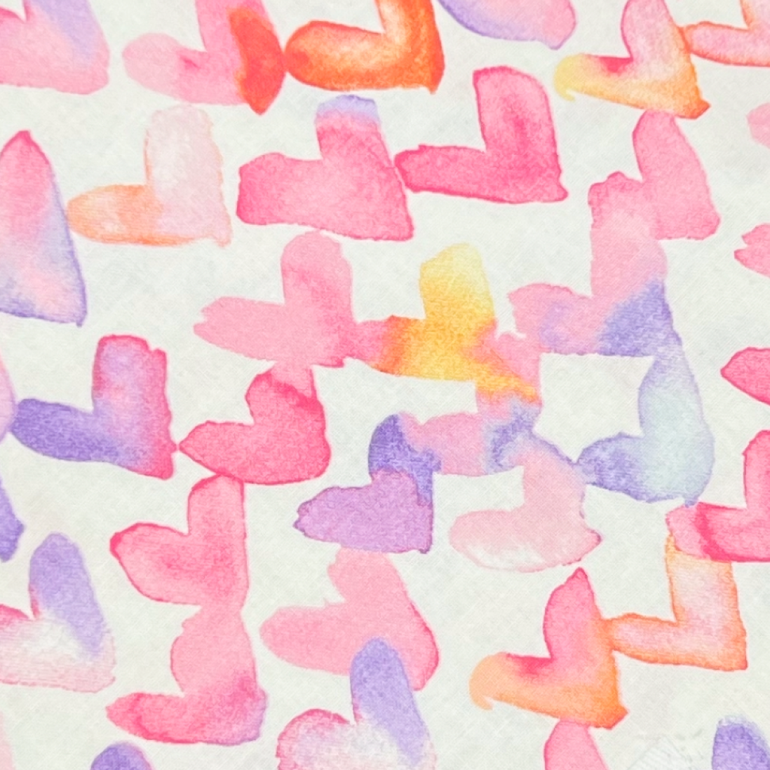 Watercolor Hearts Bandana