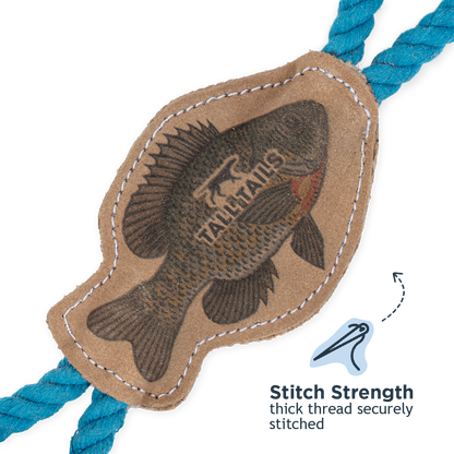 Tall Tails - Natural Leather Fish Tug Dog Toy