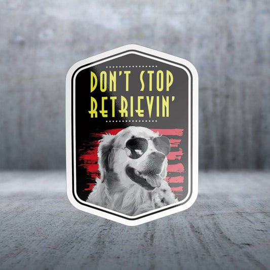 Two Feet Treats - Don't Stop Retreivin' - Sticker
