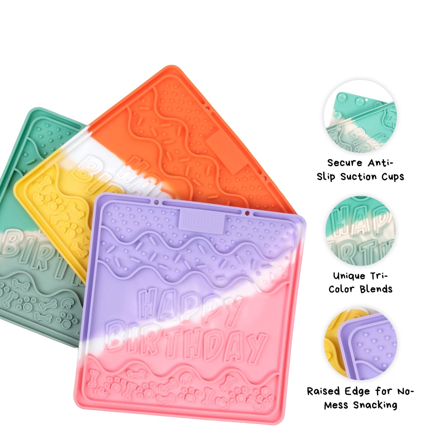 CHEWFFON - CHEWFFON Birthday Silicone Lick Mat - Lavender Dream