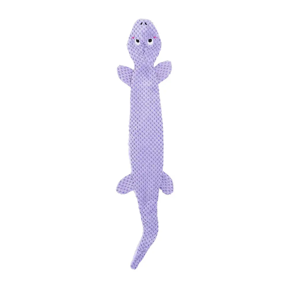 ZippyPaws Rope Reptilez Purple Lizard Dog Rope Toy